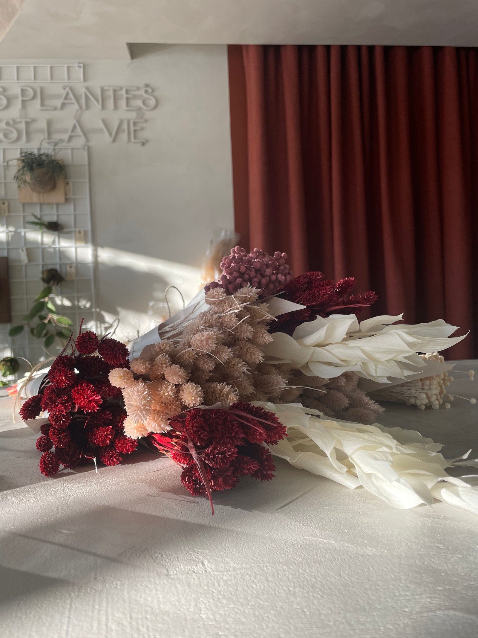 Bouquet de fleurs séchées
